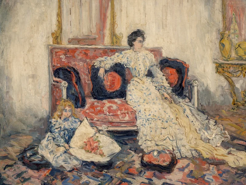1875-Pierre Laprade - Donna su un divano